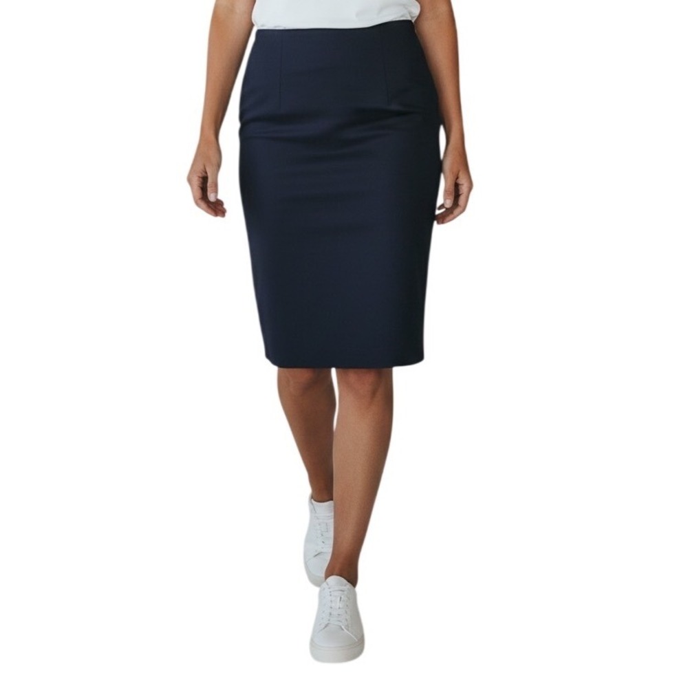 Venus Navy Blue High Waisted Pencil Skirt Office Professional Career Size 4